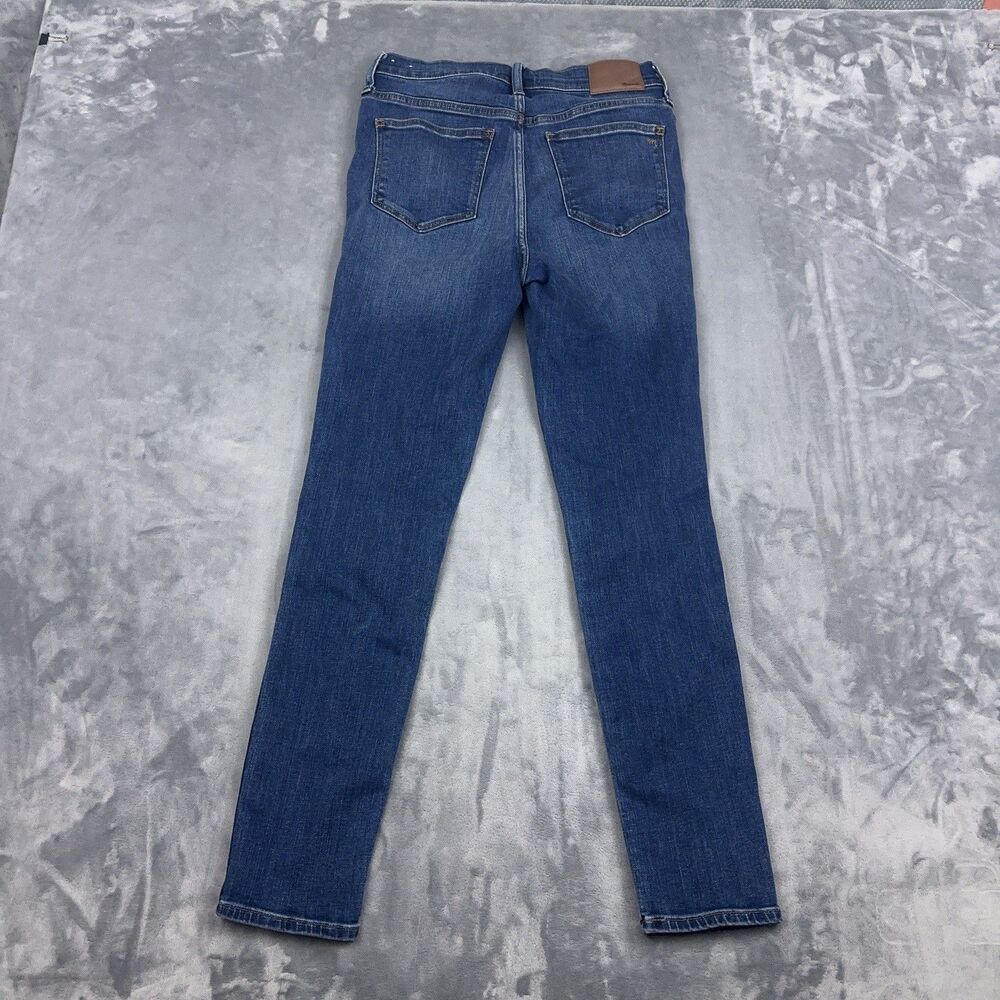 Madewell Jeans Women's Sz 26 10" Roadtripper Mid Rise Blue Denim Skinny Stretch